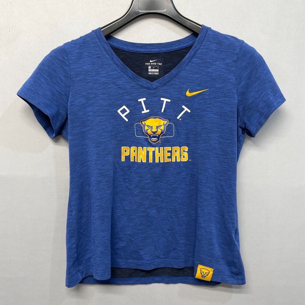 Nike Women Short Sleeve T-Shirt Tee Pitt Panthers Size Medium B370 -14